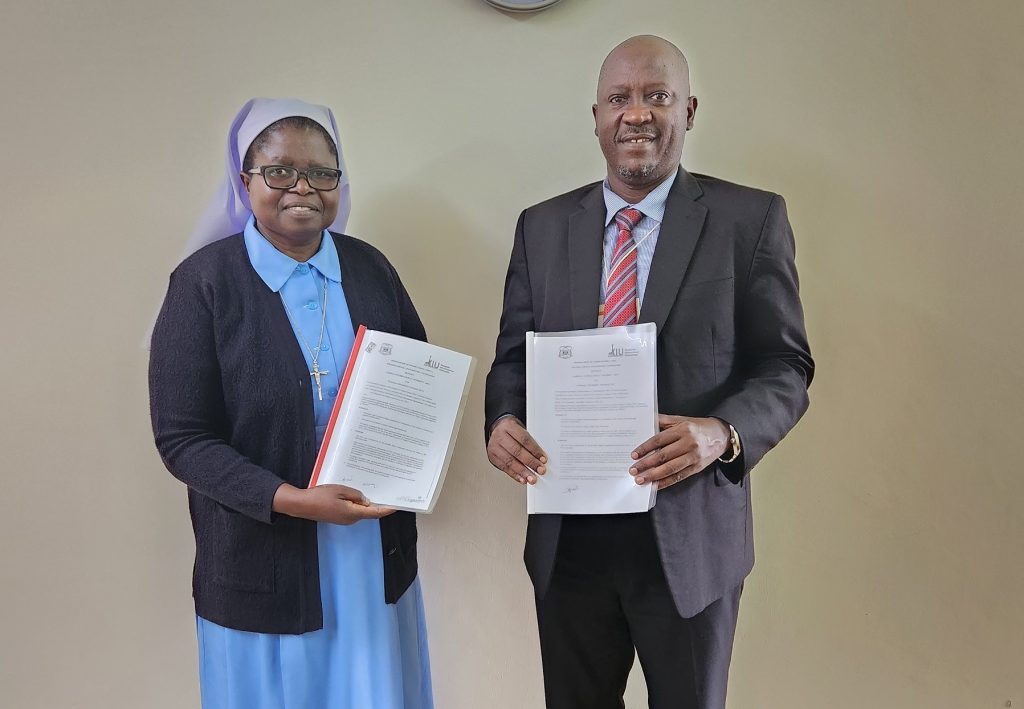  Kampala International University (KIU) and Tangaza University College (TUC), entered into a collaboration agreement for cooperation in the research and academic collaboration