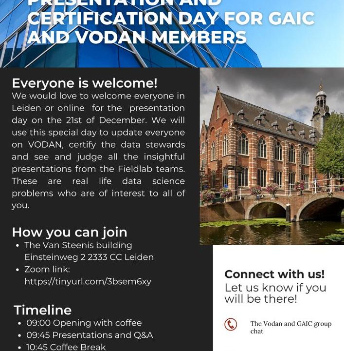Presentation and Certification Day For GAIC and VODAN Members